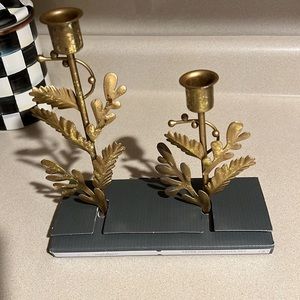 New 2 Pc. Taper Candle Holder